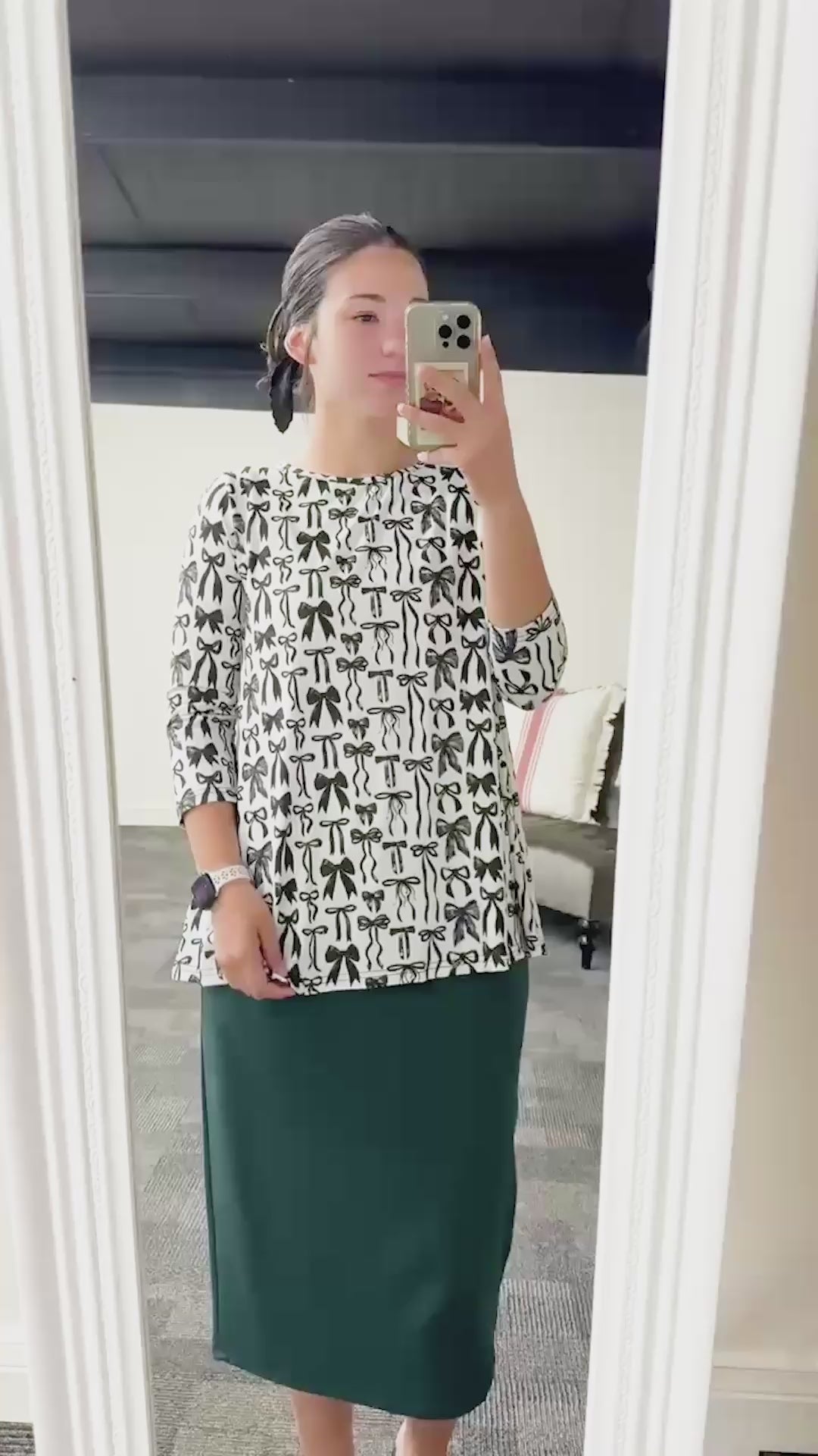 Model wearing Nuggles®  Lexi Top in Signature