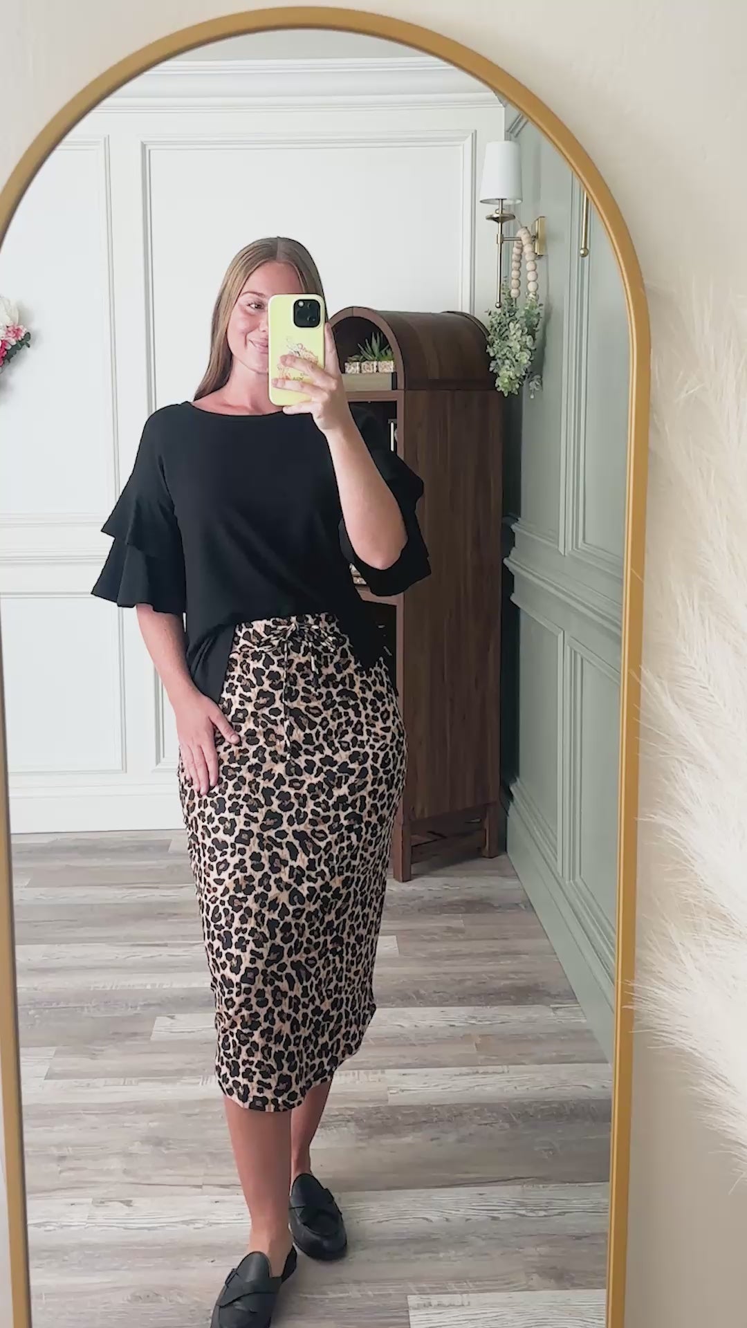 Model wearing Nuggles®  31" Drawstring Skirt 
