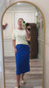 Try on video for Nuggles® 27" Relaxed Midi Skirt