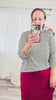 A video where Chantelle shows the Relaxed Tee fit and features. Including a premium knit fabric and a relaxed, looser fit from our Essential Tees. 