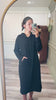Modest Nuggles® Solid Hoodie Dress try on