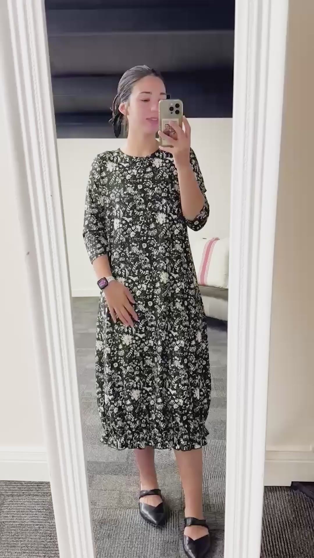 Model wearing Nuggles®  Bristol Dress in Nocturne
