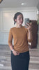 Modest Nuggles® 3/4 Sleeve Tee try on