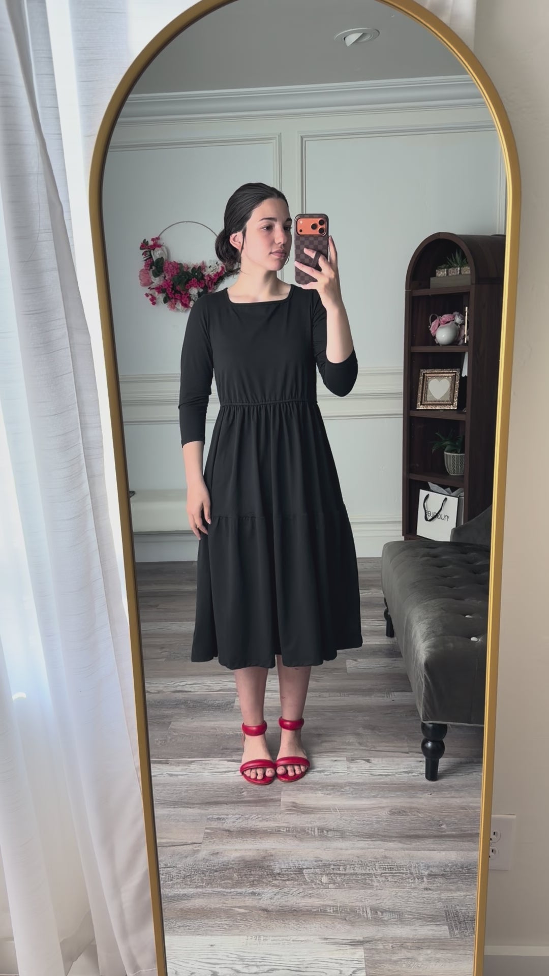 Try on video for the Modest Nuggles® Nova Dress 