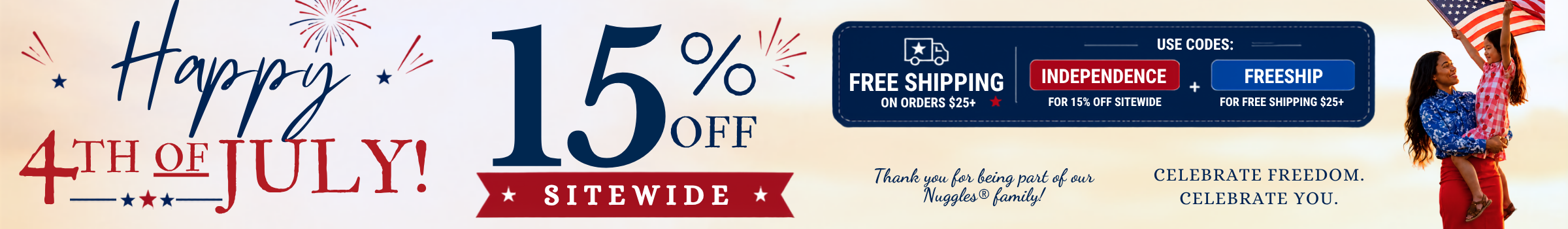 independence day sale header