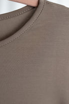  Nuggles®  Half Sleeve Essential Tee in Taupe