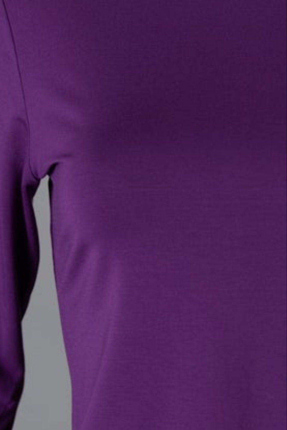 Model wearing Nuggles® 3/4 Essential Tee in Violet