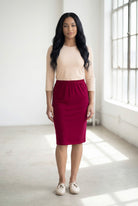 Nuggles® 25-inch classic skirt elastic waistband and straight silhouette