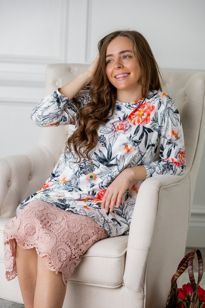 crochet lace slip in 27" and 31" modest essential